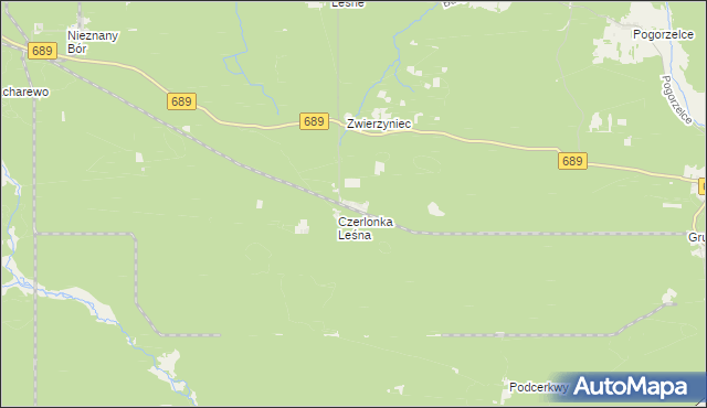 mapa Czerlonka, Czerlonka na mapie Targeo