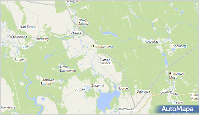 mapa Czersk Świecki, Czersk Świecki na mapie Targeo