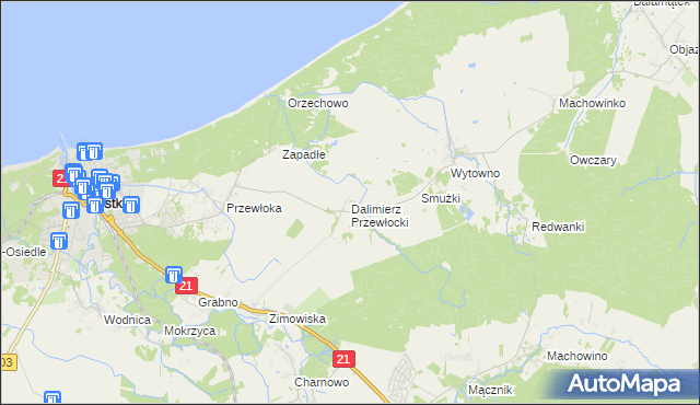 mapa Dalimierz Przewłocki, Dalimierz Przewłocki na mapie Targeo