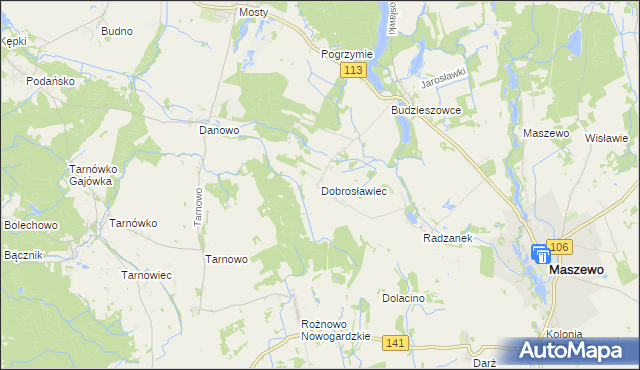 mapa Dobrosławiec, Dobrosławiec na mapie Targeo