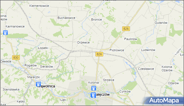 mapa Drzewce-Kolonia, Drzewce-Kolonia na mapie Targeo