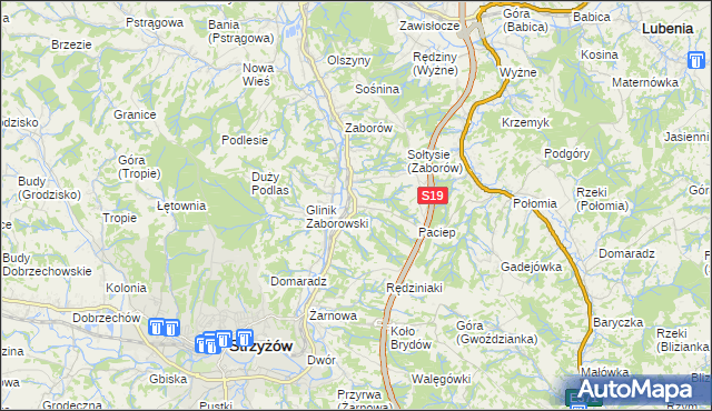 mapa Glinik Charzewski, Glinik Charzewski na mapie Targeo