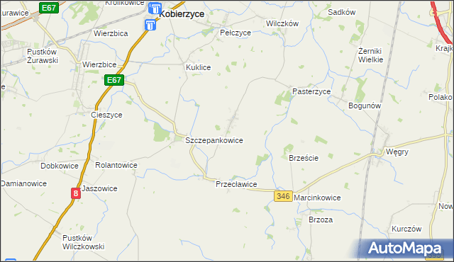 mapa Jaksonów, Jaksonów na mapie Targeo