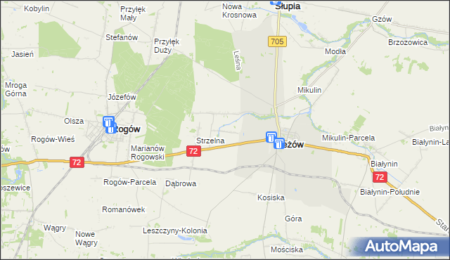 mapa Jasienin Mały, Jasienin Mały na mapie Targeo