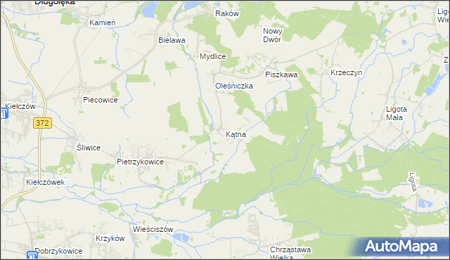 mapa Kątna, Kątna na mapie Targeo