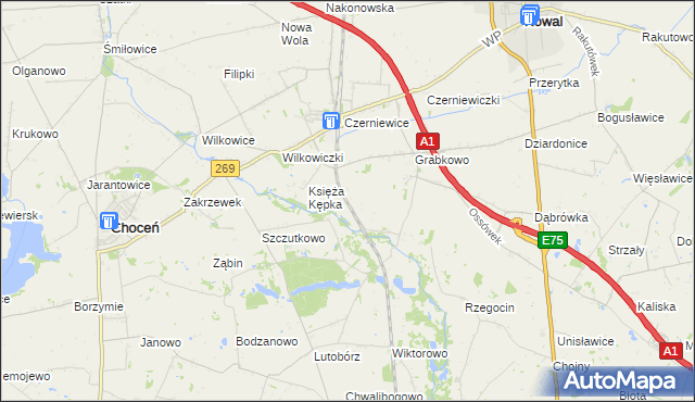 mapa Kępka Szlachecka, Kępka Szlachecka na mapie Targeo