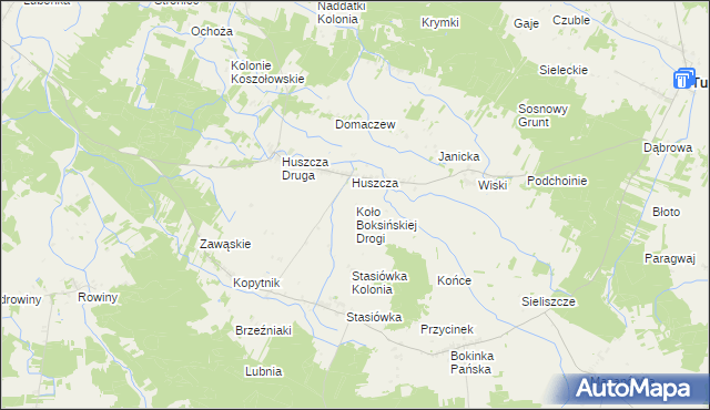 mapa Koło Boksińskiej Drogi, Koło Boksińskiej Drogi na mapie Targeo
