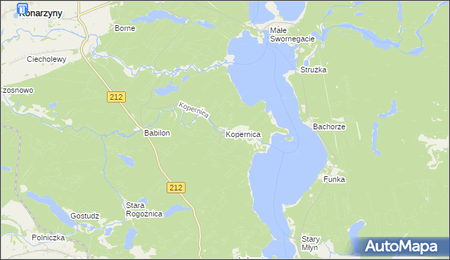 mapa Kopernica, Kopernica na mapie Targeo