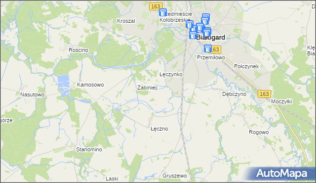 mapa Łęczenko, Łęczenko na mapie Targeo