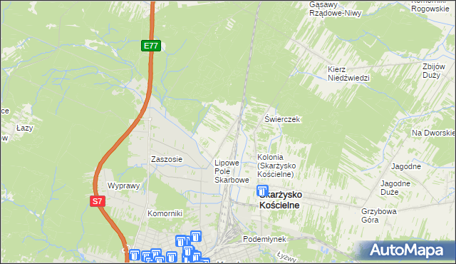 mapa Lipowe Pole Plebańskie, Lipowe Pole Plebańskie na mapie Targeo