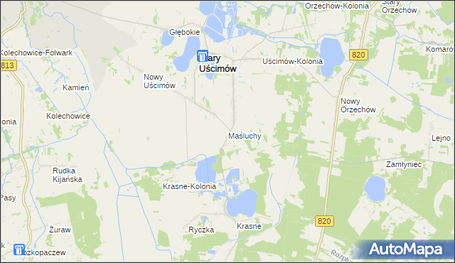 mapa Maśluchy, Maśluchy na mapie Targeo