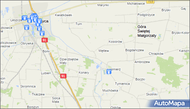 mapa Mierczyn, Mierczyn na mapie Targeo