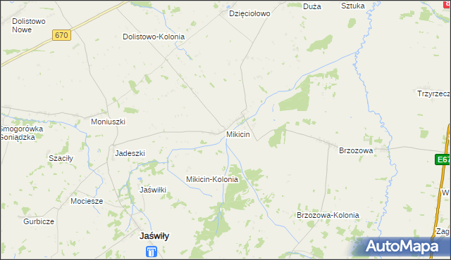 mapa Mikicin, Mikicin na mapie Targeo
