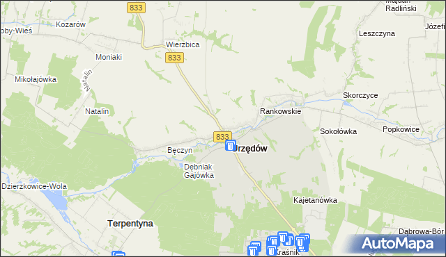mapa Mikuszewskie, Mikuszewskie na mapie Targeo