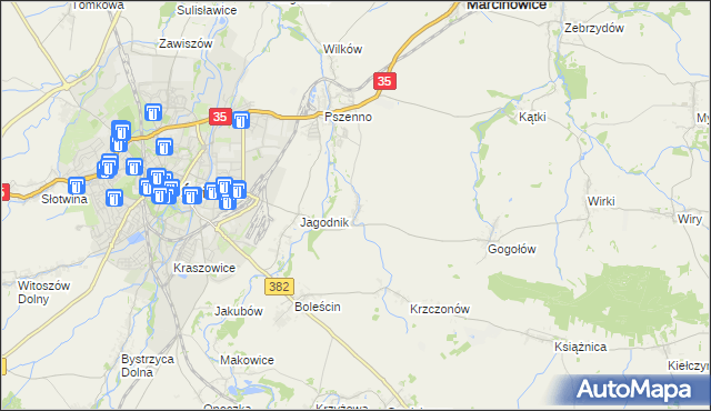 mapa Miłochów, Miłochów na mapie Targeo