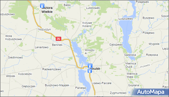 mapa Mniszki A, Mniszki A na mapie Targeo