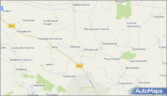 mapa Moniatycze, Moniatycze na mapie Targeo