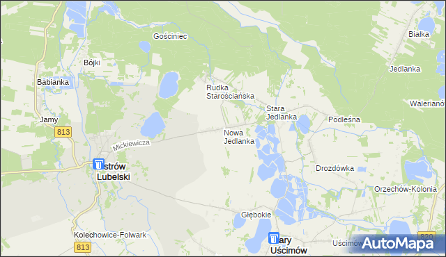 mapa Nowa Jedlanka, Nowa Jedlanka na mapie Targeo