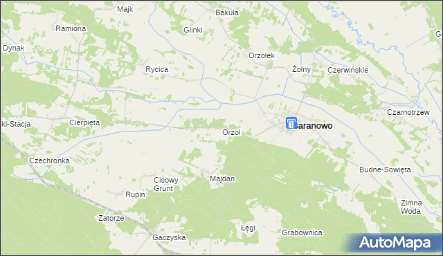 mapa Orzoł, Orzoł na mapie Targeo