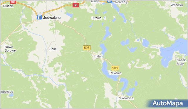 mapa Piduń, Piduń na mapie Targeo