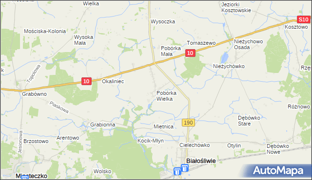 mapa Pobórka Wielka, Pobórka Wielka na mapie Targeo