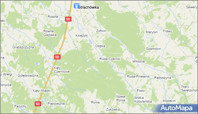 mapa Ruda-Czernik, Ruda-Czernik na mapie Targeo