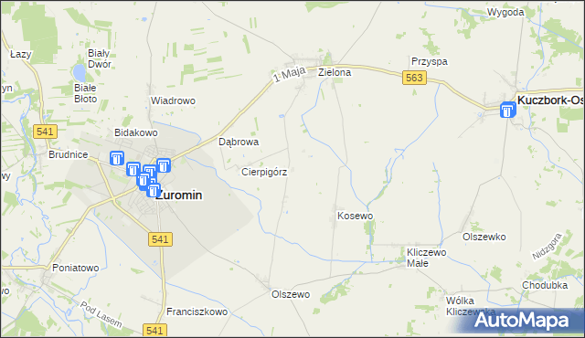 mapa Sadowo gmina Żuromin, Sadowo gmina Żuromin na mapie Targeo