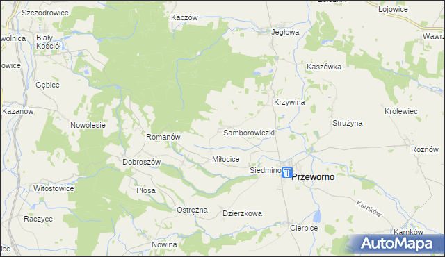 mapa Samborowiczki, Samborowiczki na mapie Targeo