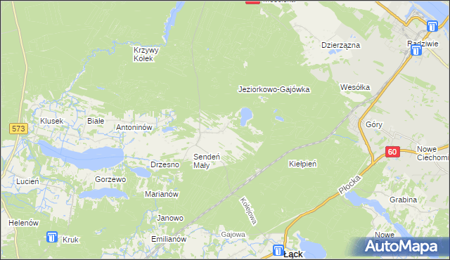 mapa Sendeń Duży, Sendeń Duży na mapie Targeo