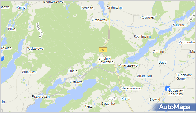 mapa Smolniki Powidzkie, Smolniki Powidzkie na mapie Targeo