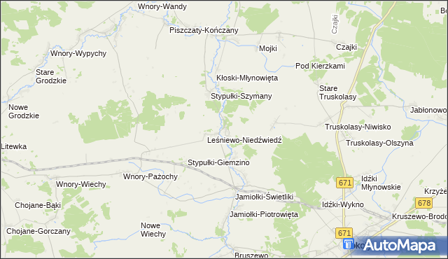 mapa Stypułki-Borki, Stypułki-Borki na mapie Targeo