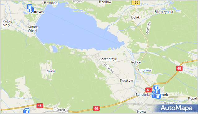 mapa Szczedrzyk, Szczedrzyk na mapie Targeo