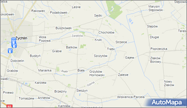 mapa Szczytów, Szczytów na mapie Targeo