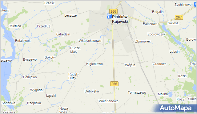 mapa Szewce gmina Piotrków Kujawski, Szewce gmina Piotrków Kujawski na mapie Targeo
