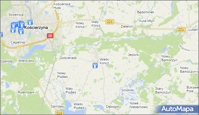 mapa Wielki Klincz, Wielki Klincz na mapie Targeo