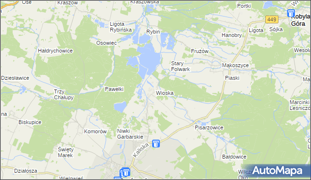 mapa Wioska gmina Syców, Wioska gmina Syców na mapie Targeo