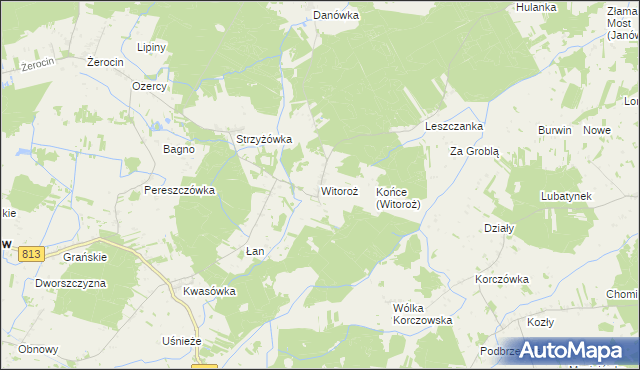 mapa Witoroż, Witoroż na mapie Targeo