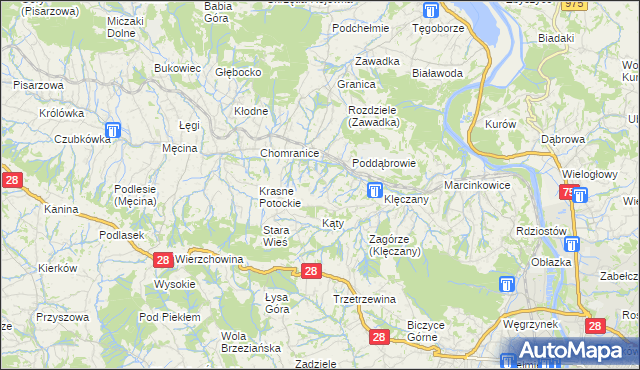 mapa Wola Marcinkowska, Wola Marcinkowska na mapie Targeo