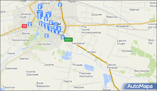 mapa Wólka Panieńska, Wólka Panieńska na mapie Targeo