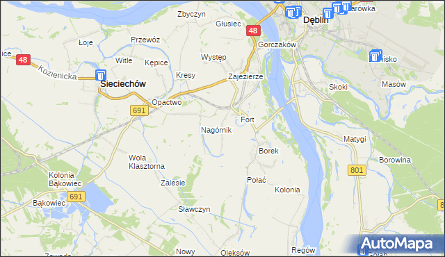 mapa Wólka Wojcieszkowska, Wólka Wojcieszkowska na mapie Targeo