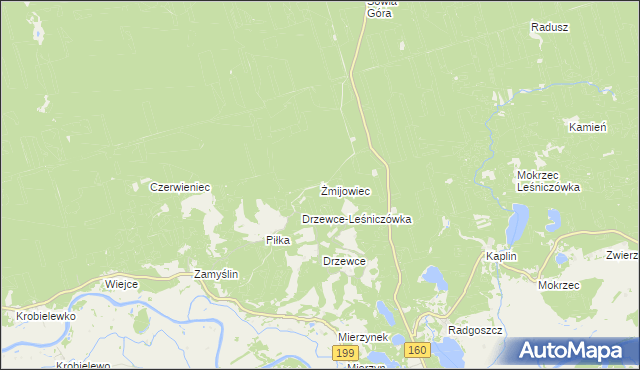 mapa Żmijowiec, Żmijowiec na mapie Targeo