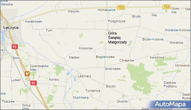 mapa Bogdańczew, Bogdańczew na mapie Targeo