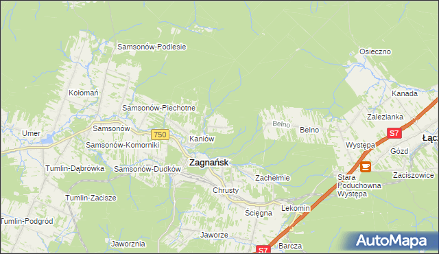 mapa Borowa Góra gmina Zagnańsk, Borowa Góra gmina Zagnańsk na mapie Targeo