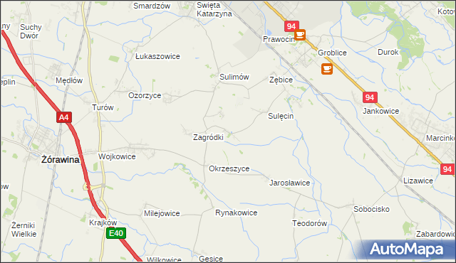 mapa Bratowice, Bratowice na mapie Targeo