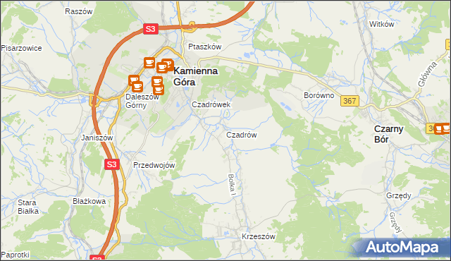 mapa Czadrów, Czadrów na mapie Targeo