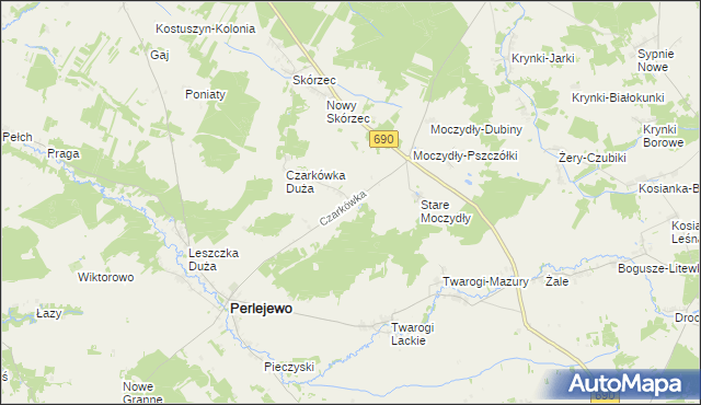 mapa Czarkówka Mała, Czarkówka Mała na mapie Targeo