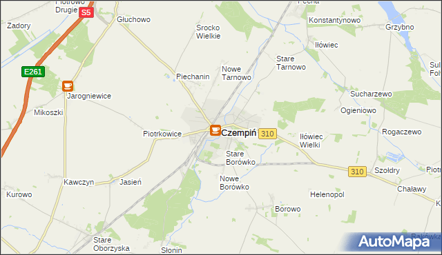 mapa Czempiń, Czempiń na mapie Targeo