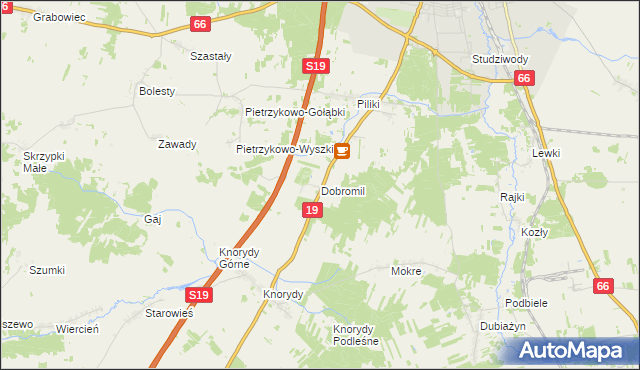 mapa Dobromil, Dobromil na mapie Targeo