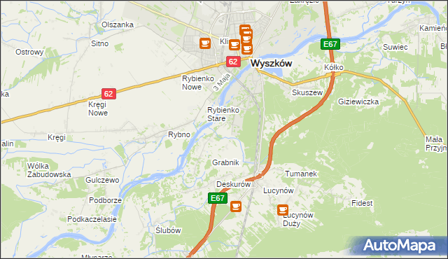 mapa Drogoszewo gmina Wyszków, Drogoszewo gmina Wyszków na mapie Targeo