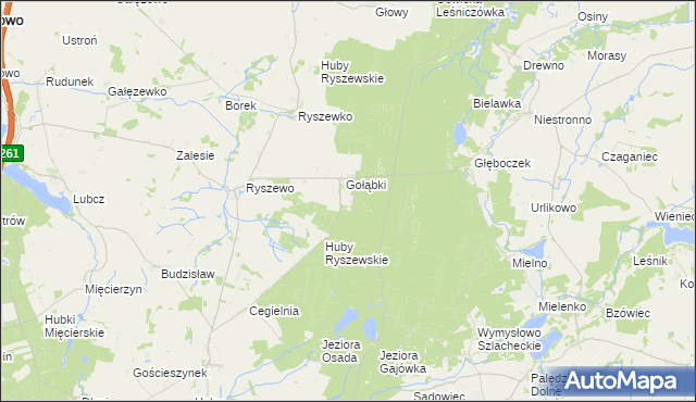 mapa Głęboczek gmina Rogowo, Głęboczek gmina Rogowo na mapie Targeo
